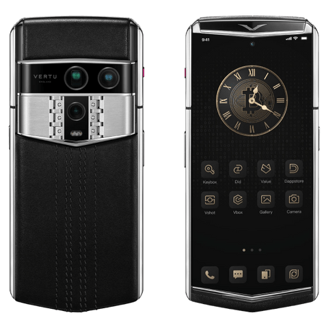 Vertu Agent Q Silver Regular Set Black