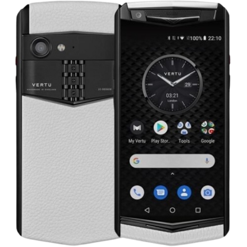 Vertu Aster P Gothic Calf Moon White