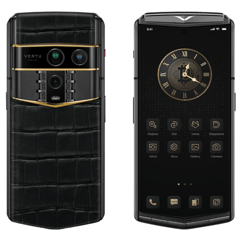 Vertu Agent Q Black Premium Gold